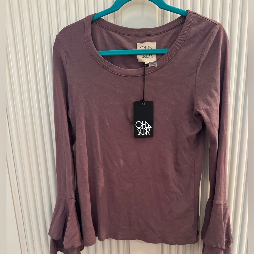 Chaser Mauve Long Sleeve Blouse